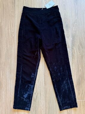 Julia Amory Jackie Noir Velvet Trousers